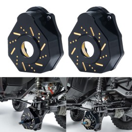 Runup 2 Pieces RC Heavy Brass Counterweight Portal Drive Housing Steering for TRX4 TRX6 1/10 RC Crawler Car Upgrade Parts