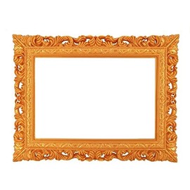 Golden Colour Antique Style Square 'Selfie' Posing Frame