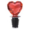 Prodyne Acrylic Heart Bottle Stopper (Red)