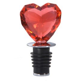 Prodyne Acrylic Heart Bottle Stopper (Red)