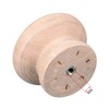 sourcing map Round Wood Knobs,15Pcs 45mm Dia Cabinet Furniture Kitchen