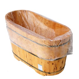 TFY 5 Pack Large Bathtub Disposable Covers for Saloon, Hotel, Home and More(2.0m x 1.2m)
