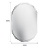 Suidia Bathroom Mirror, 20" x 30" Oval Wall Mirror, Frameless