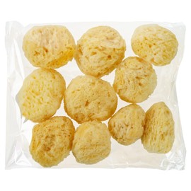 Re:luxⓇ ウール 海綿 業務用 天然 スポンジ 2.0-2.4インチ 5~6cm 10個 ドラッグストア パフ メイクアップ 化粧落とし 汚れ取り サニタリー