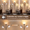 Coucrek Floor Lamp for Living Room,72" Dimmable Torchiere Lamp with