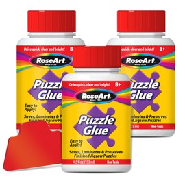 RoseArt - 4.5 oz. Jigsaw Puzzle Glue with Applicator 3-Pack
