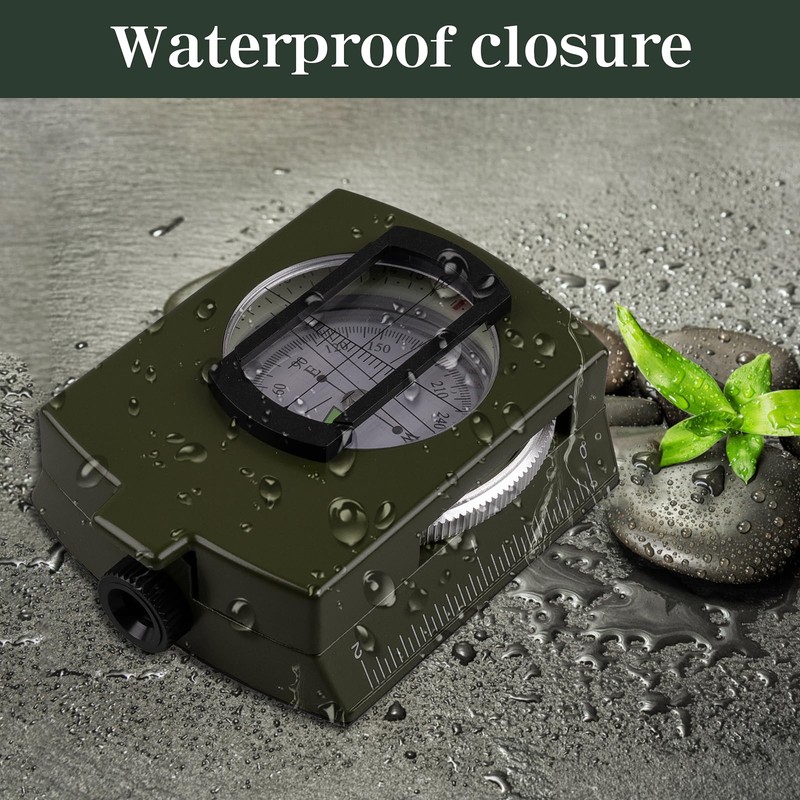Compasses，Hiking Compass for Survival with ，Waterproof Durable and Pocket-SizedTactical Survival