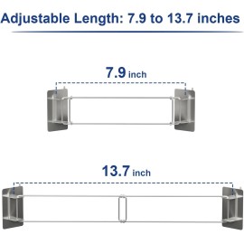 RV Shower Corner Storage Bar- Adjustable Stainless Steel Rod for Corner Shelves