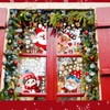 Christmas Window Clings Cute Elk Snowflake Santa Claus Snowflake Snowman