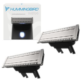 HUMMINGBIRD MK4 QuickSwap Replacement Blade – Genuine Replacement Blade for MK4 Hybrid Trimmer & Shaver for Men, Durable Stainless Steel, Trim, Edge and Shave, Beard or Body 2 Pack