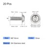 sourcing map Flanged Button Head Socket Cap Screws, M6*16mm Hex