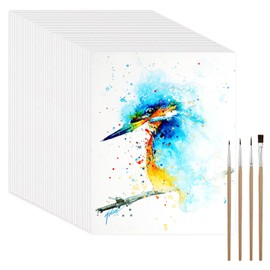60 Sheets Watercolour Paper 300 g/m², 5 x 7 Inch Watercolour Paper, Painting Paper Watercolour, Watercolour Gouache Paper, Watercolour Pad, Watercolour Postcards Cards for Children, Students,