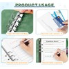 Ring Binder A5 Refillable, Agoer PU Leather Binder Notebook with