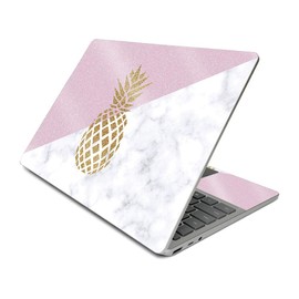 MightySkins Glossy Glitter Skin Compatible With Surface Laptop Go (2020) - Pretty Pineapple | Protective, Durable High-Gloss Glitter Finish | Easy to Apply, Remove, and Change Styles | Made in The USA