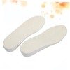 Ipetboom 1 Pair Warm Wool Height Increasing Insoles for Men