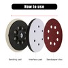 2pcs 150mm Soft Sponge Interface Pad for 6-Inch Sanding Discs,