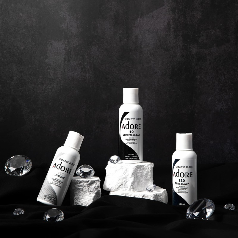 Adore Shining Semi Permanent Hair Colour, 118 ml (Powder Blue