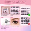 Lash Clusters 100PCS Cluster Lashes Wispy Fluffy D Curl Super
