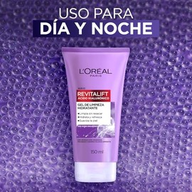 LOréal Paris Gel Limpiador Facial Revitalift Ácido Hialurónico, 150 ml                                                                                
