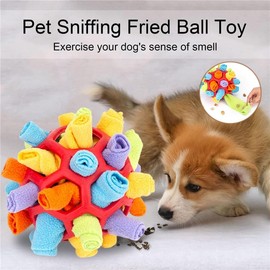 AIMALL Interactive Snuffle Ball Dog Toy: Slow Feeder Training Toy to Enhance Foraging Skills, Durable and Portable, Ideal for Small to Medium Dogs