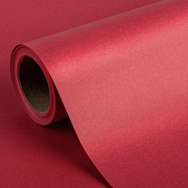 Flyhill Red Kraft Paper Roll-12in x 100FT(100sqft)-Recyclable Paper Roll for Valentient's Day,Craft Studio,Packing, Floor Covering,Dunnage,Parcel,Table Runner