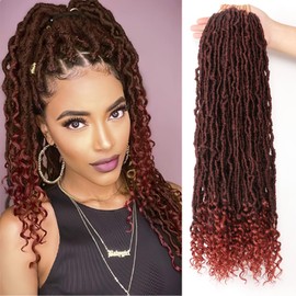 8 Packs Faux Locs Crochet Hair Extensions for Black Women Crochet Braids Hair Extensions for Braiding Hair Goddess Locs Crochet Hair (24 Inch (Pack of 8), #T350)