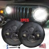 Unbranded 2PCS 7" Round LED Headlights Sealed Beam for Jeep