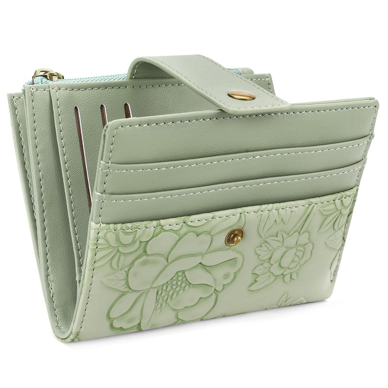 SENDEFN Small Wallets Women RFID Blocking Leather Bifold Credit Card
