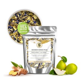 Nelson's Tea Bourbon Ginger Pear - Cut & Sifted Ginger Loose Leaf Tea with Dried Elderflower, Cornflower and Pears (Sample)