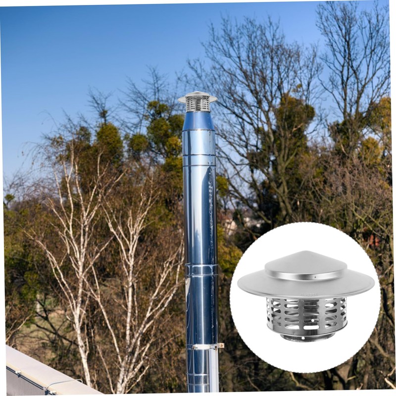 Mipcase Heavy Duty Stainless Steel Chimney Rainproof Roof Vent Cover