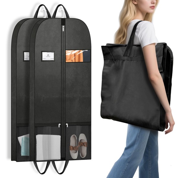 (2 set) 54" Premium Luxury Garment Bag Long Gown Cover