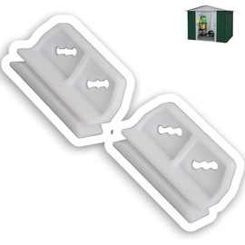 DIY Best Buy Replacement Door Slides for Metal Shed - Durable PETG, White, Set of 2, Made in UK