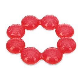 Nuby Pur Ice Bite Soother Ring Teether ( Red)