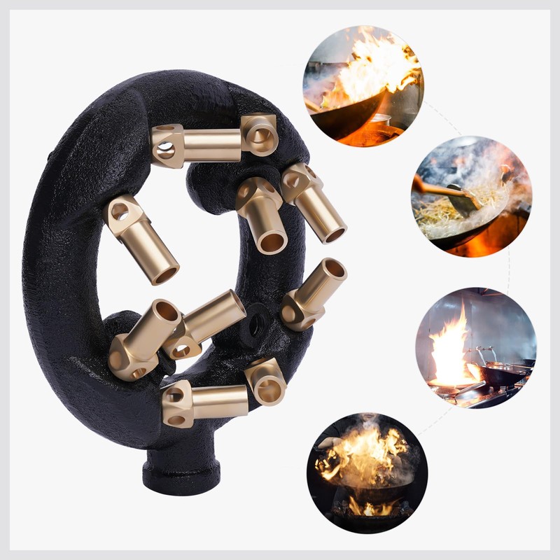 MUSESPANI 10 Tips Jet Burner Natural Gas Propane Jet Burner