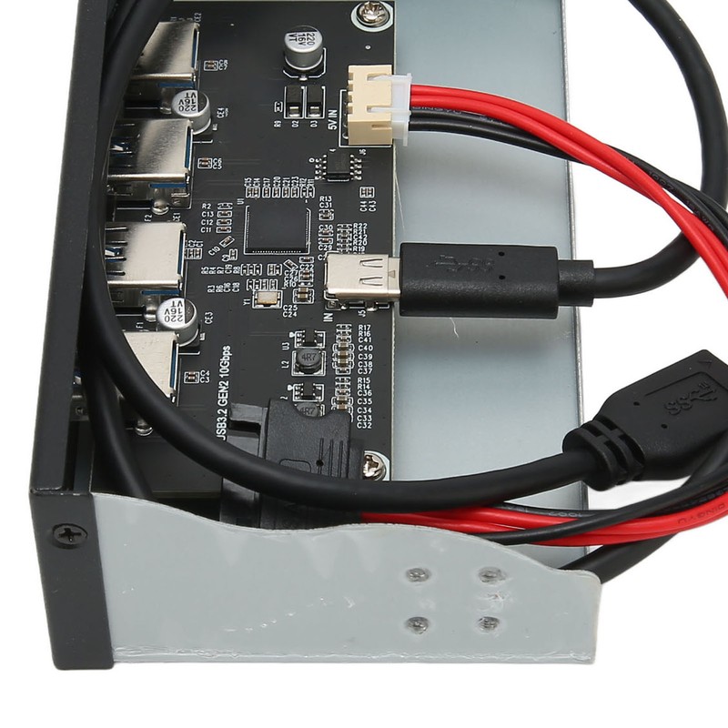 USB 3.2 Front Panel Hub 5.25in 4 Ports 10Gbps Stable