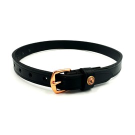 Equine Smile ES4010 Spur Rhymes with Rhinestone Crystal Made of Leather for Spurs Replacement Straps Accessories Horse Sport Straps Riding Spur Straps Fixing Riding Spurs (Black Leather/Rose Gold