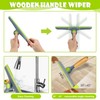 Shower Squeegee for Glass Doors, Car Window Squeegee with Wooden