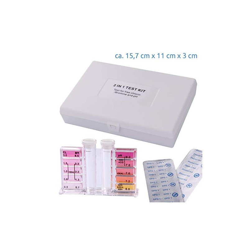 Blueborn Pool Tester Set Water Tester for Chlorine, Bromine &