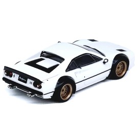 DCD LBWK (Liberty Walk) 308 GTB White 1/64 Scale Diecast Metal Model Car Inno Models Collection with Unique Wheels