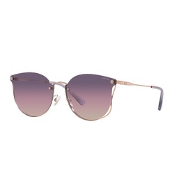 Coach HC7151D Sunglasses, Shiny Rose Gold/Transparent Purple, 63 mm