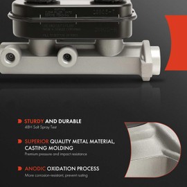 A-Premium Brake Master Cylinder with Reservoir and Cap Compatible with Dodge Vehicles - B150 B250 B350 1990-1994, B1500 B2500 B3500 1995-1997, with Power Brakes
