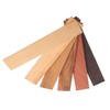 KONTONTY 6 pcs Textured Wooden Boards for DIY Crafts Natural