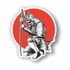AMA SHOP SAMURAI MOD.2 PVC STICKER FOR WALL DECALCOMANIES CAR