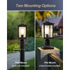 ZILLSEA Dusk to Dawn Outdoor Post Light, Oil-Rubbed Bronze Pole
