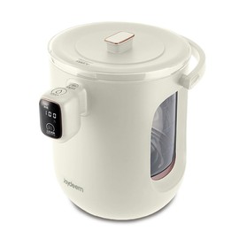 Joydeem Hot Water Dispenser, Glass Water Boiler and Warmer, 5 Keep Warm Temperature Settings, Support ℉ & ℃, 3L/101Oz/12 Cups, JD-DSP203, White