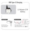 Claymore Capon 80C (Tan) - LED Rechargeable Clip-On Cap Headlamp,