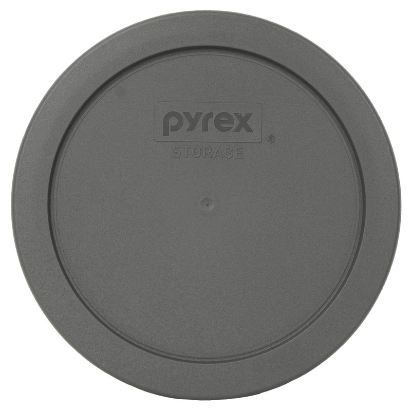 Pyrex 7201 4-Cup Glass Bowl & 7201-PC Puddle Gray Lid