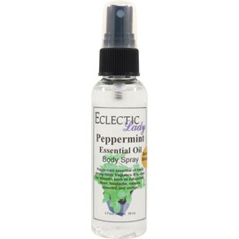 Peppermint Essential Oil Body Spray (Double Strength), 2 ounces