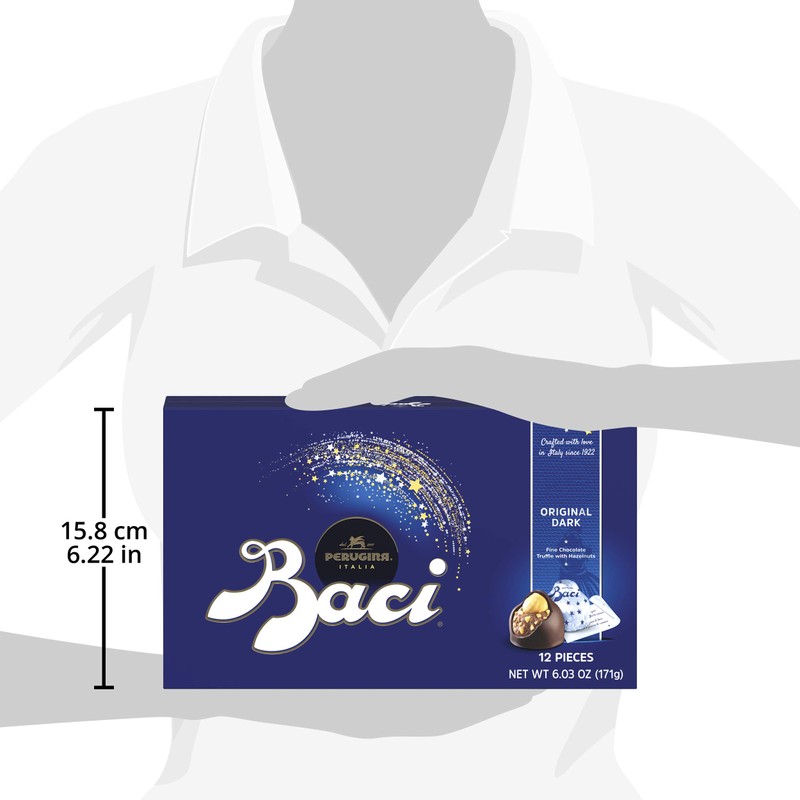Baci Perugina Classic Dark Chocolate12 Piece Box, 6.03 Ounce