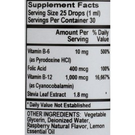 Sprouts B-12 w/Folic Acid & Vitamin B6 Liquid Drops - 1 fl oz
